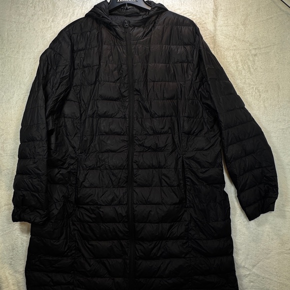 McKinley Winter Jacket Womens Size XXL Black Down Hooded Wells Packable - Picture 1 of 10